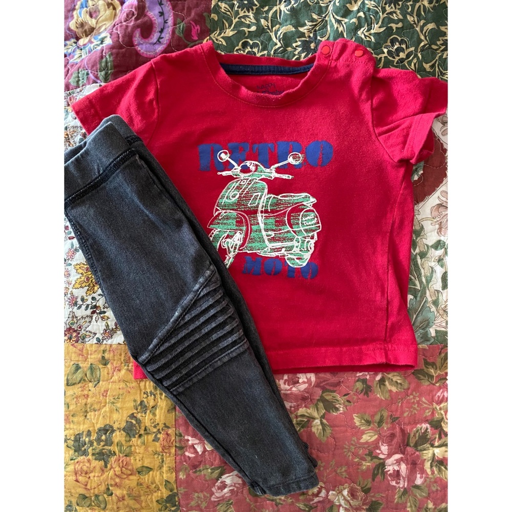 Retro moto outfit